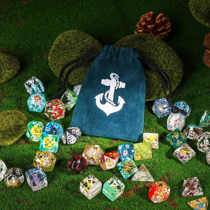 cusdie 7-Die DND Dice, Polyhedral Dice Set Filled with Animal, for Role Playing Game D&D Dice（Random Animal） - Image 3